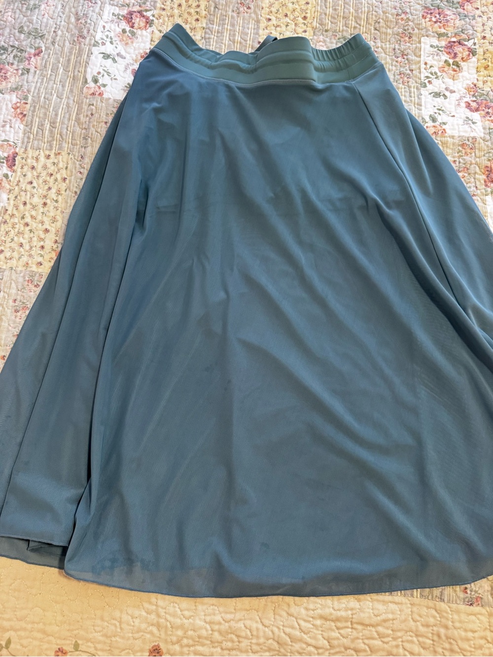 HALARA Slate Blue Drawstring A-Line Midi Skirt - Picture 4 of 5